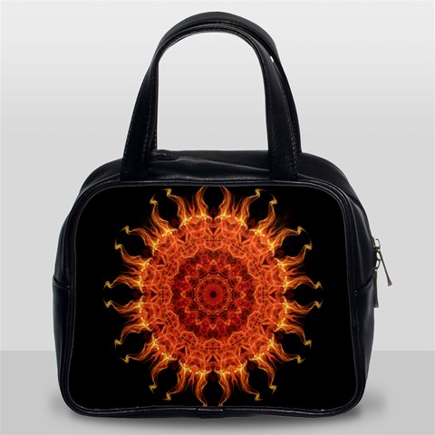 Flaming Sun Classic Handbag (Two Sides) from ArtsNow.com Front