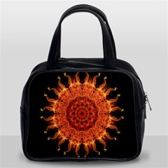 Flaming Sun Classic Handbag (Two Sides) from ArtsNow.com Front