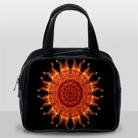 Flaming Sun Classic Handbag (Two Sides) from ArtsNow.com Back