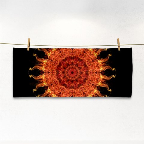 Flaming Sun Hand Towel from ArtsNow.com Front