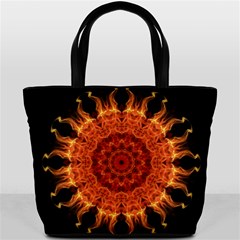 Flaming Sun Bucket Handbag from ArtsNow.com Front