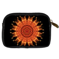 Flaming Sun Digital Camera Leather Case from ArtsNow.com Back