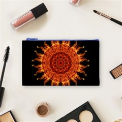 Flaming Sun Cosmetic Bag (Small) from ArtsNow.com Front