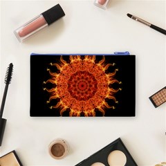 Flaming Sun Cosmetic Bag (Small) from ArtsNow.com Back