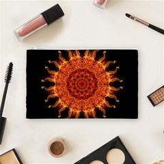 Flaming Sun Cosmetic Bag (Medium) from ArtsNow.com Front