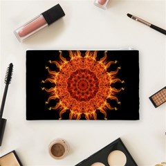 Flaming Sun Cosmetic Bag (Medium) from ArtsNow.com Back