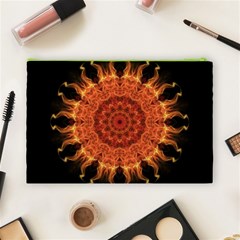 Flaming Sun Cosmetic Bag (Large) from ArtsNow.com Back