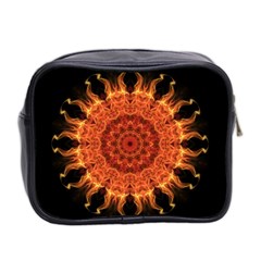 Flaming Sun Mini Travel Toiletry Bag (Two Sides) from ArtsNow.com Back