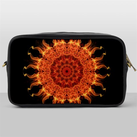 Flaming Sun Travel Toiletry Bag (One Side) from ArtsNow.com Front