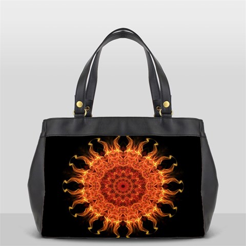 Flaming Sun Oversize Office Handbag (One Side) from ArtsNow.com Front