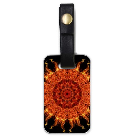 Flaming Sun Luggage Tag (One Side) from ArtsNow.com Front