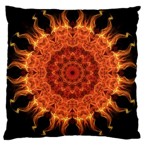 Flaming Sun Large Cushion Case (Single Sided)  from ArtsNow.com Front