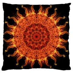 Flaming Sun Large Cushion Case (Two Sided)  from ArtsNow.com Front