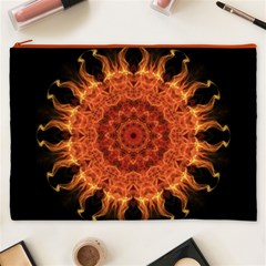 Flaming Sun Cosmetic Bag (XXXL) from ArtsNow.com Front