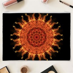 Flaming Sun Cosmetic Bag (XXXL) from ArtsNow.com Back