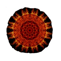 Flaming Sun 15  Premium Round Cushion  from ArtsNow.com Front