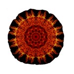 Flaming Sun 15  Premium Round Cushion 