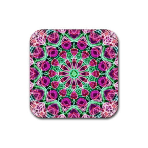 Flower Garden Drink Coaster (Square) from ArtsNow.com Front