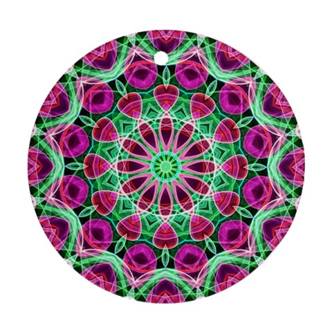 Flower Garden Round Ornament (Two Sides) from ArtsNow.com Back