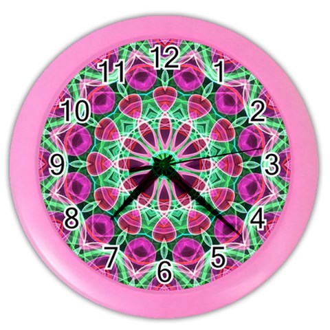 Flower Garden Wall Clock (Color) from ArtsNow.com Front