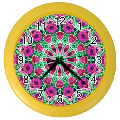 Flower Garden Wall Clock (Color) from ArtsNow.com Front