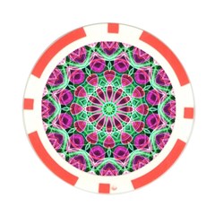 Flower Garden Poker Chip from ArtsNow.com Front