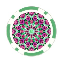 Flower Garden Poker Chip from ArtsNow.com Front