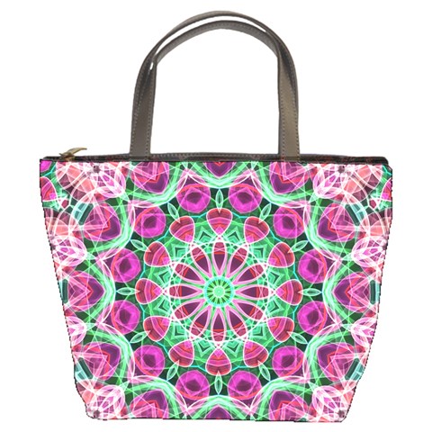 Flower Garden Bucket Handbag from ArtsNow.com Front