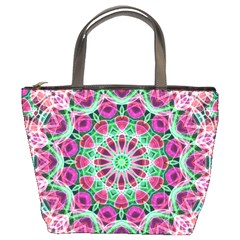 Flower Garden Bucket Handbag from ArtsNow.com Front