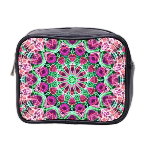 Flower Garden Mini Travel Toiletry Bag (Two Sides) from ArtsNow.com Front