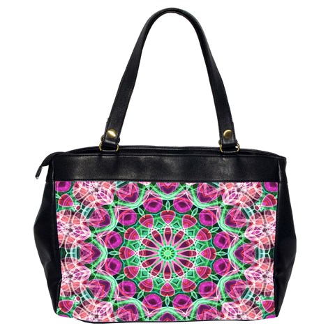 Flower Garden Oversize Office Handbag (Two Sides) from ArtsNow.com Back