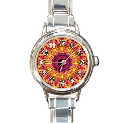 Gemstone Dream Round Italian Charm Watch from ArtsNow.com Front