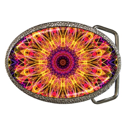 Gemstone Dream Belt Buckle (Oval) from ArtsNow.com Front