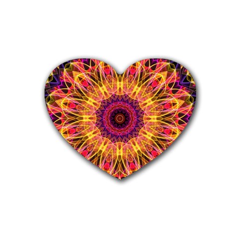 Gemstone Dream Drink Coasters (Heart) from ArtsNow.com Front