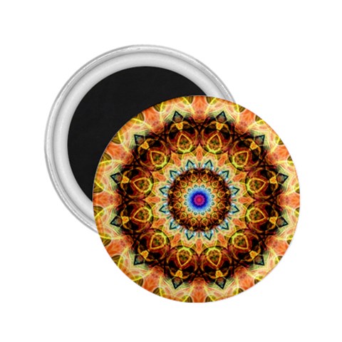 Ochre Burnt Glass 2.25  Button Magnet from ArtsNow.com Front