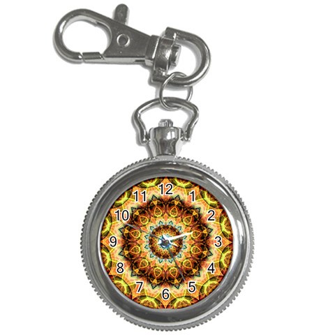 Ochre Burnt Glass Key Chain Watch from ArtsNow.com Front