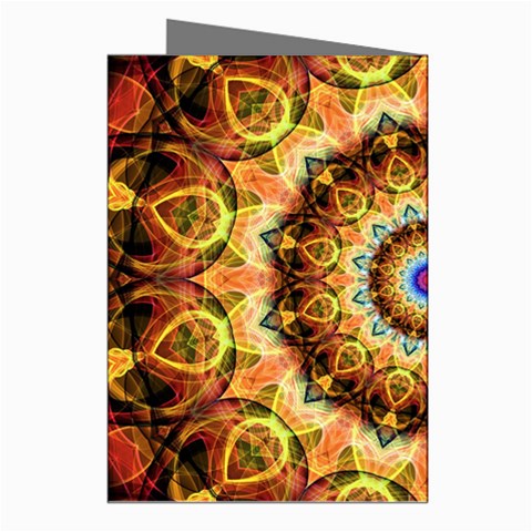 Ochre Burnt Glass Greeting Card (8 Pack) from ArtsNow.com Right