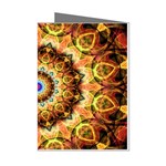 Ochre Burnt Glass Mini Greeting Card (8 Pack)