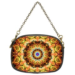 Ochre Burnt Glass Chain Purse (Two Sided)  from ArtsNow.com Back