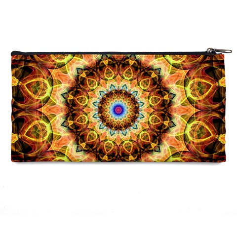 Ochre Burnt Glass Pencil Case from ArtsNow.com Back