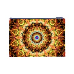 Ochre Burnt Glass Cosmetic Bag (Large) from ArtsNow.com Back