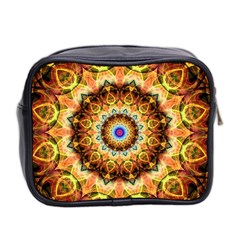 Ochre Burnt Glass Mini Travel Toiletry Bag (Two Sides) from ArtsNow.com Back