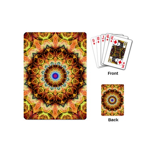 Ochre Burnt Glass Playing Cards (Mini) from ArtsNow.com Back