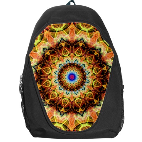 Ochre Burnt Glass Backpack Bag from ArtsNow.com Front