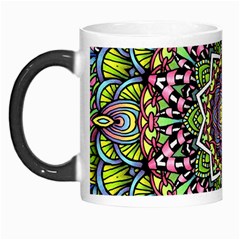 Psychedelic Leaves Mandala Morph Mug from ArtsNow.com Left