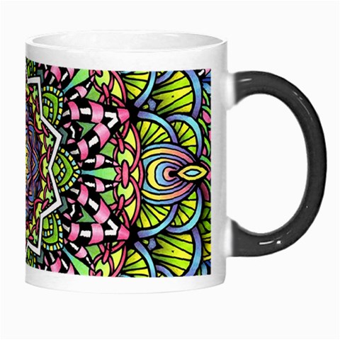 Psychedelic Leaves Mandala Morph Mug from ArtsNow.com Right