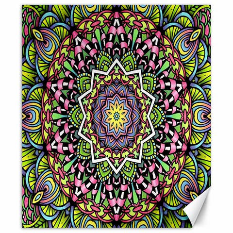 Psychedelic Leaves Mandala Canvas 20  x 24  (Unframed) from ArtsNow.com 19.57 x23.15  Canvas - 1