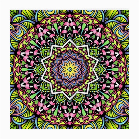 Psychedelic Leaves Mandala Glasses Cloth (Medium) from ArtsNow.com Front