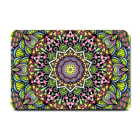 Psychedelic Leaves Mandala Small Door Mat from ArtsNow.com 24 x16  Door Mat