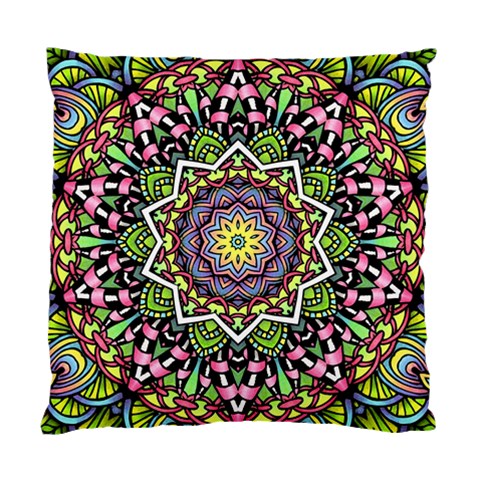 Psychedelic Leaves Mandala Cushion Case (Single Sided)  from ArtsNow.com Front